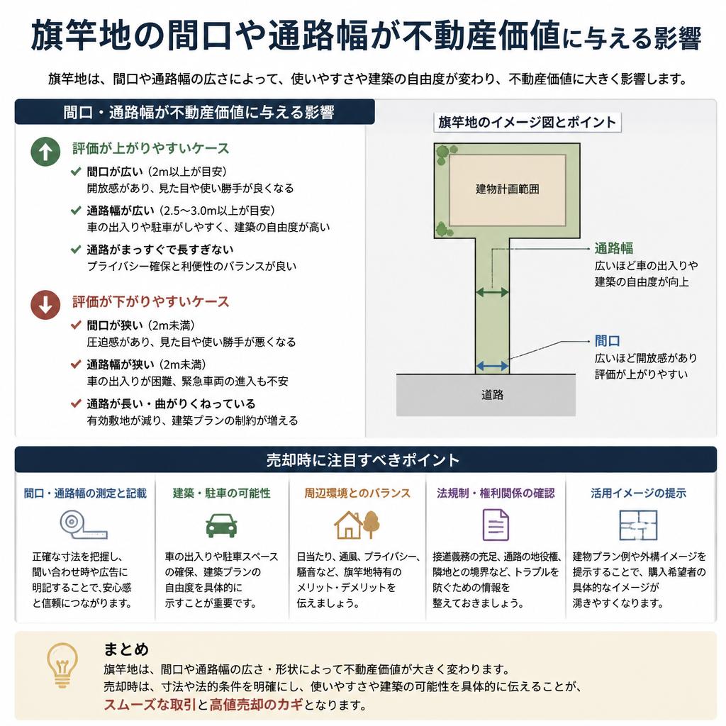 間口と通路幅の重要性
