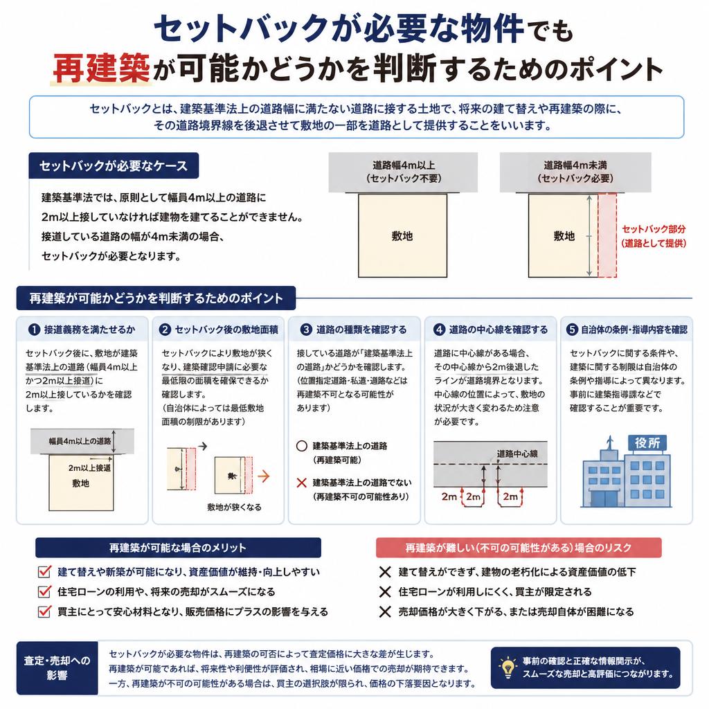 再建築の可否とその影響