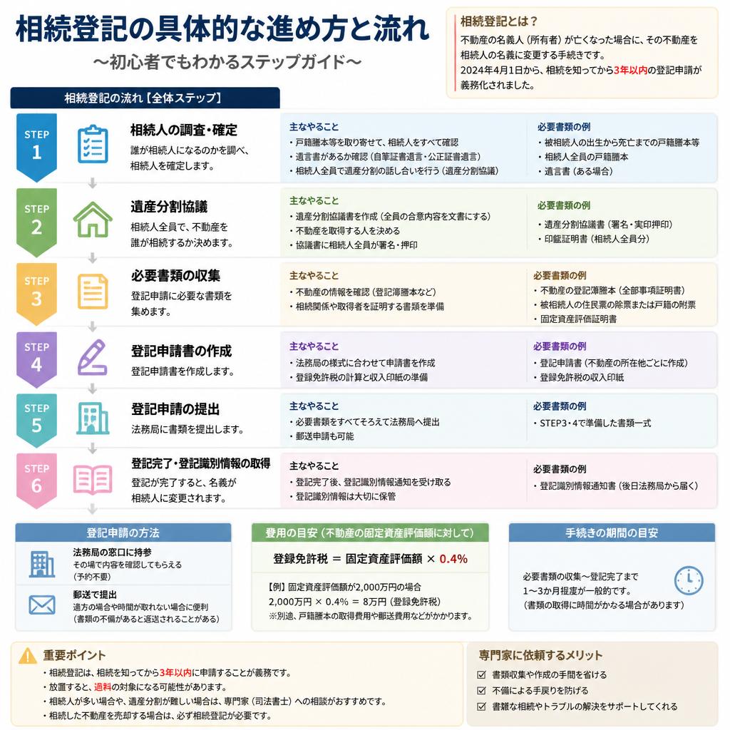 相続登記の進め方と流れ